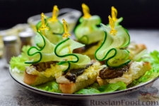 Бутерброды со шпротами 100г